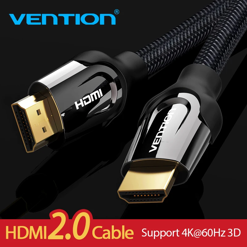 Convenio HDMI Cable HDMI a HDMI cable HDMI 2,0 4 k 3D 60FPS Cable Splitter TV LCD del ordenador portátil PS3 proyector Cable de la computadora