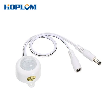 

Wide Voltage DC5~24V PIR Automatic Round Shape Infrared Motion Sensor Detector Switch for LED Strip light