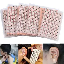 Yanqina 600 шт одноразовый ушной пресс семена акупунктуры прививки гипса массаж фасолью