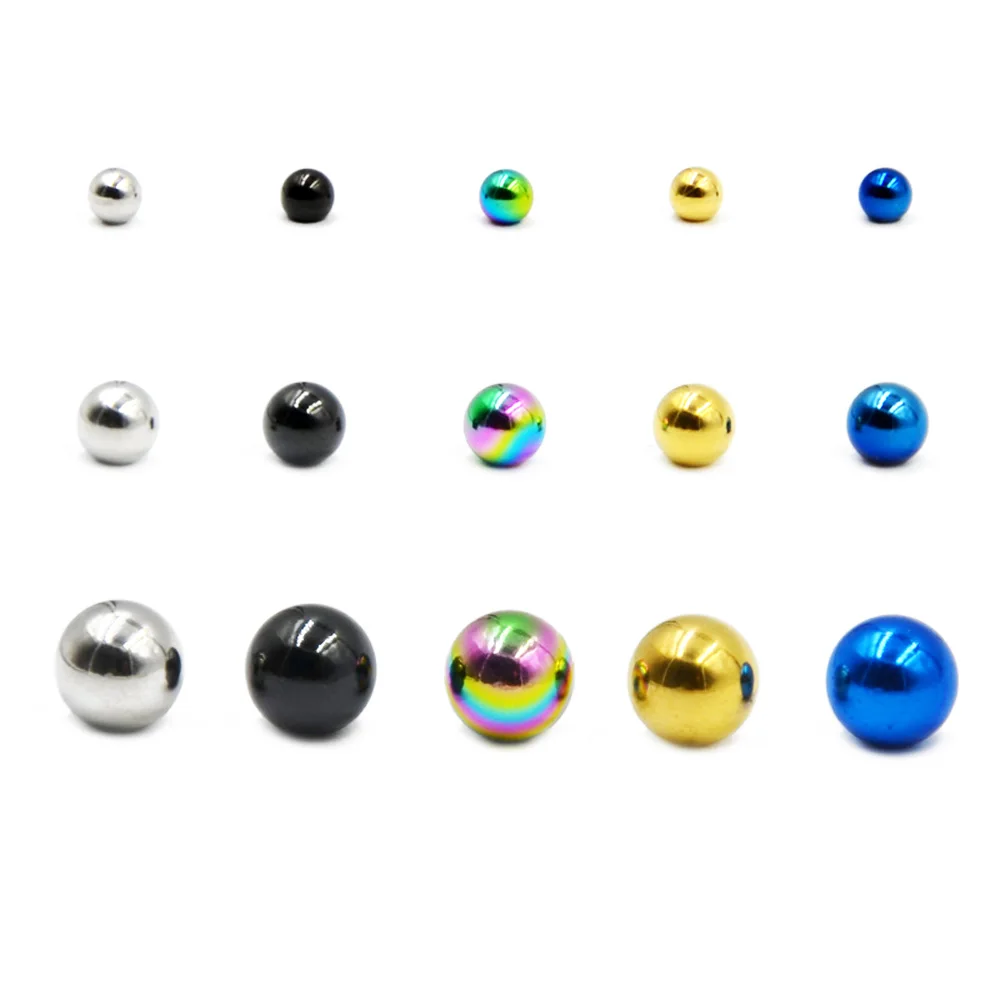 Piercing Jewelry Body Piercing Jewelry Body Jewelry 10Pcs 12G 14G Titanium Screw Balls Accessories Body Jewelry Rings Lip Nipple Pircings Eyebrow Piercings Stretcher Rings