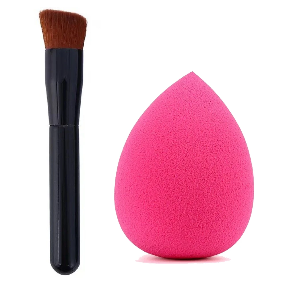 

Single Blush Powder Foundation Concealer Brush Multi-functional Makeup Brush Cosmetics Tool+Free Sponge Puff