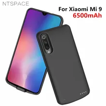 NTSPACE запасной внешний аккумулятор чехол для Xiaomi Mi 9 чехол для питания s 6500 мАч Внешний Аккумулятор Чехол для зарядки для Xiaomi Mi 9 чехол для зарядного устройства s