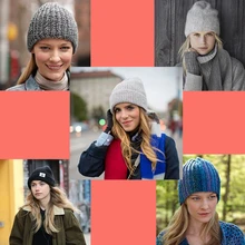 Европа и США Шапки дамы шляпы Модные зимние теплые девушки шляпы густая шерсть Шапки Горячие 7 видов цветов цветок линии бренда