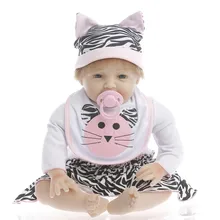 SanyDoll Reborn Baby Dolls милый костюм одежда, подарок для ребенка, рост партнеров, магнит пустышка 22 ''/55 см