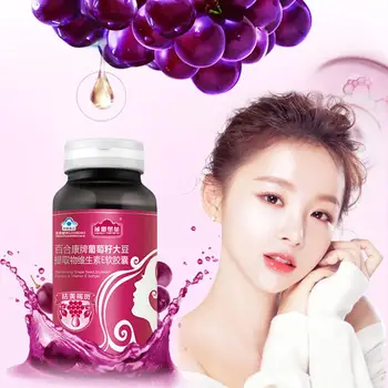 

Grapeseed Proanthocyanidin Extract with Soybean Extract Vitamin E Antioxidants Capsule Whitening Anti-aging Wrinkle Health food