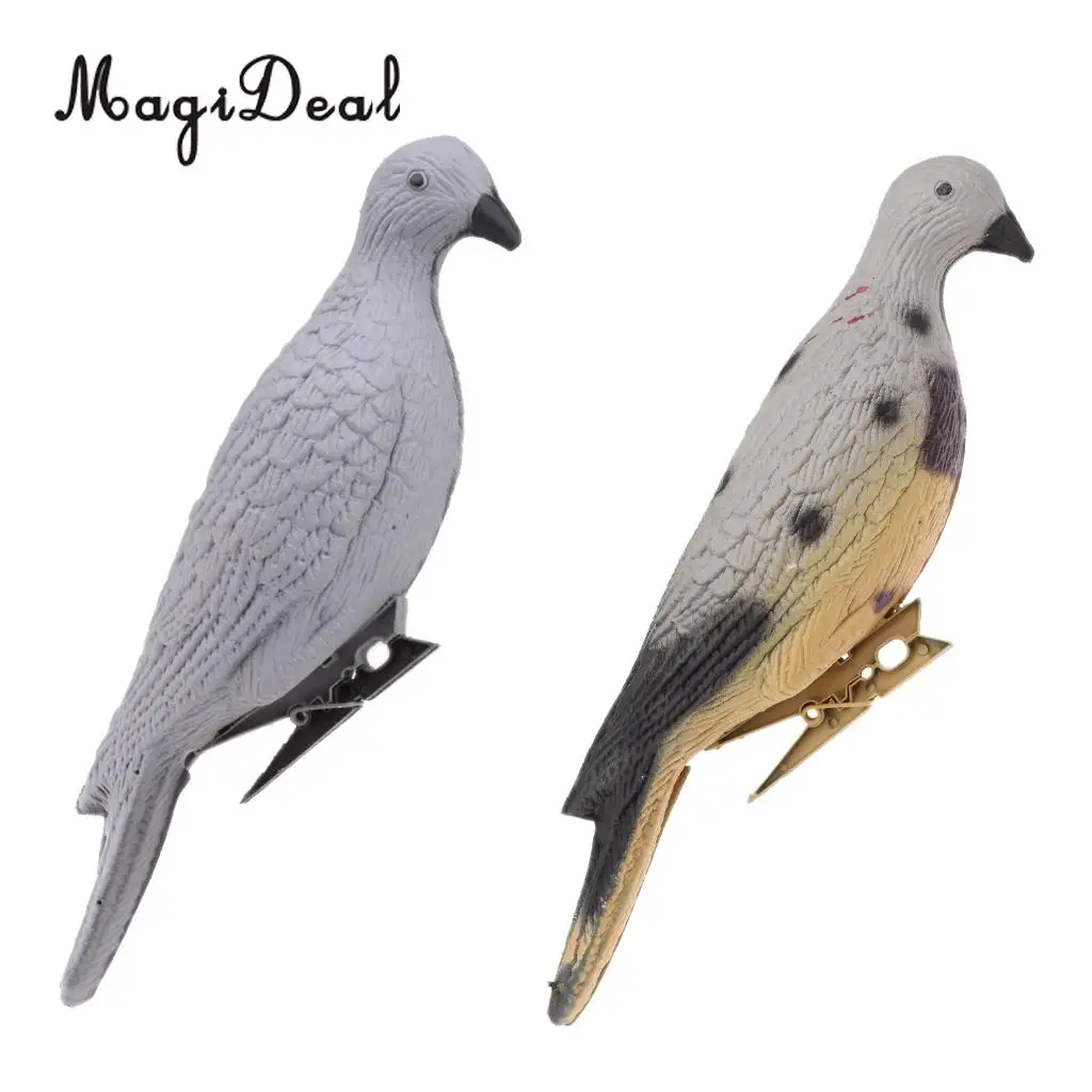 

MagiDeal Durable Lifelike 3D Hunt Pigeon Decoy Yard Plant Scarer Hunting Bait Garden Decor for Decoy Outdoor Shooting Equipment