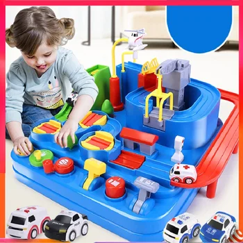 

Marble run small train track ball run track building toys maze marble run gundam car big adventure game speedway transport