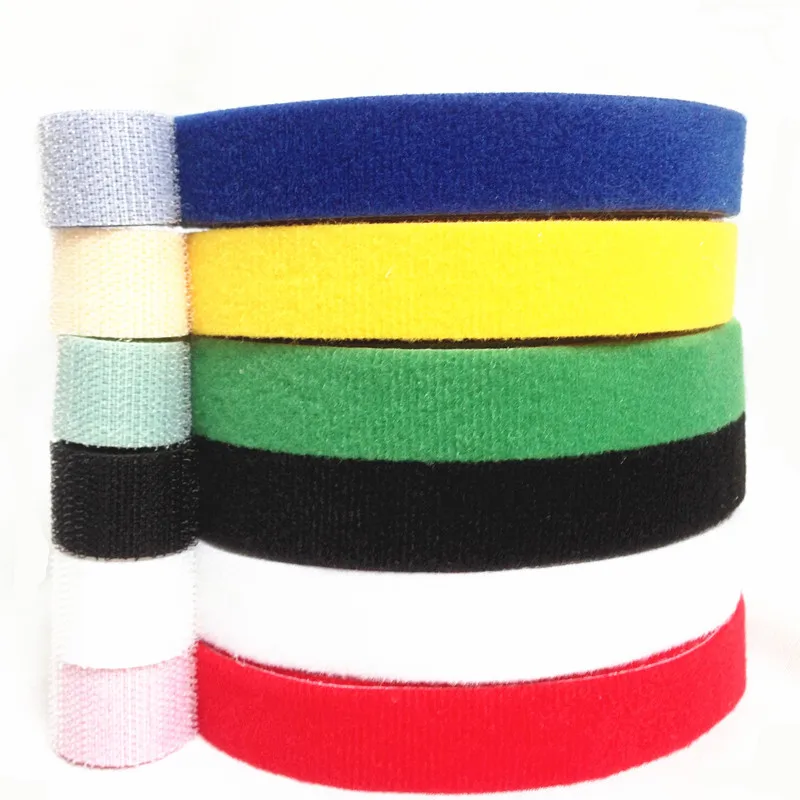 

3/4"(20mm)Width 25meters length.hook and loop Fastening Cable Ties Self-locking zip strap Roll