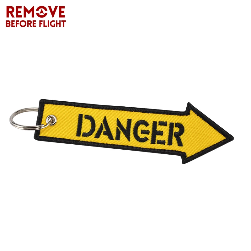 Remove Before Flight модная Ювелирная Подарочная упаковка для мотоциклов и ключи для автомобиля бирка крутая Вышивка брелоки брелок oem - Название цвета: Черный