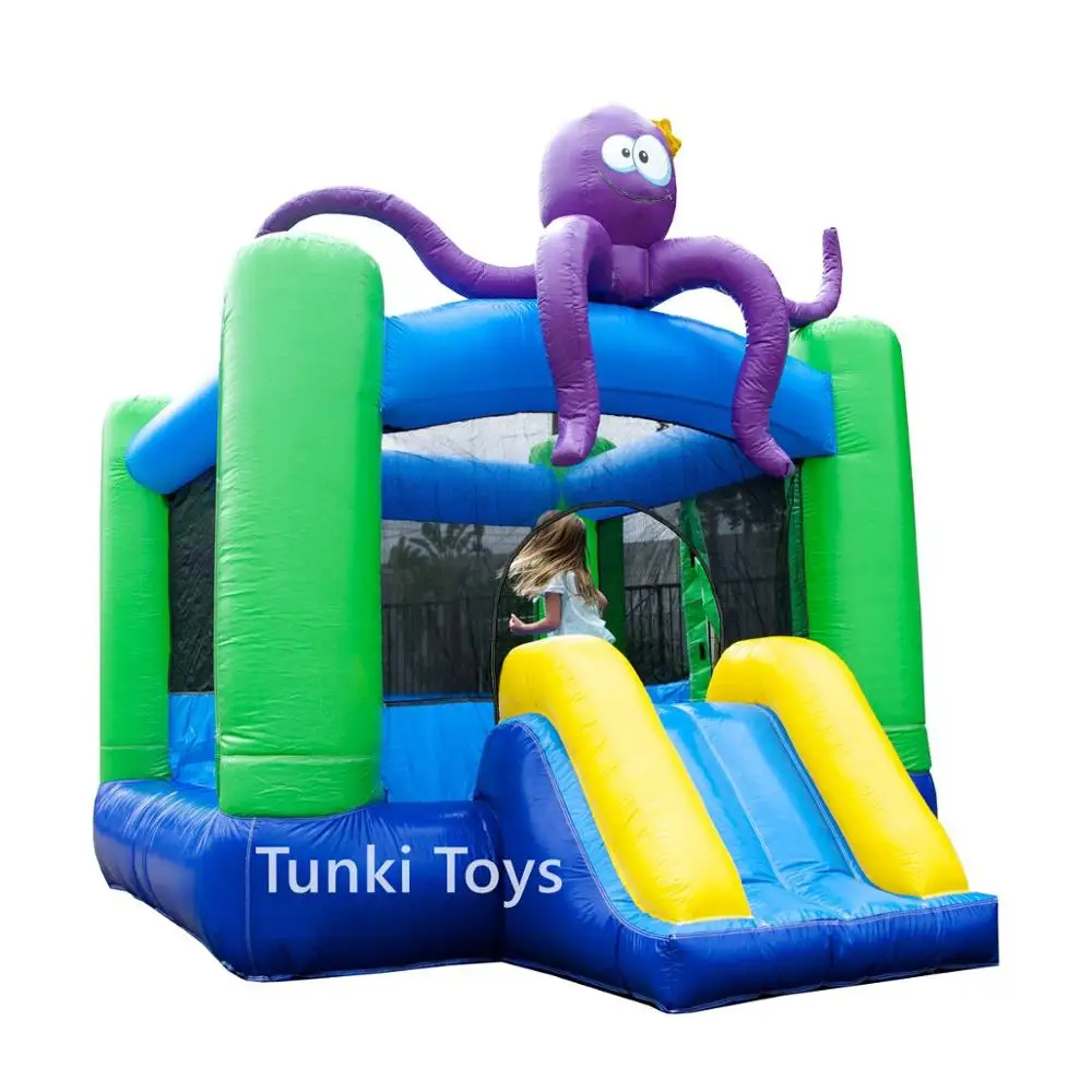 

kids inflatable bounce house combo slide play house with slide