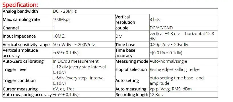 Профессиональный цифровой беспроводной Bluetooth осциллограф ET310B 20 МГц Ручной True RMS Высокоточный мультиметр