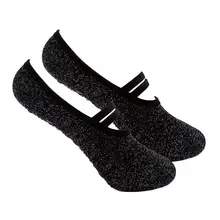 Non-Slip Silver Thread Epoxy Ballet Yoga Socks Lady Anti Slip Fitness Sport Socks for Dancing, Ballet And Yoga