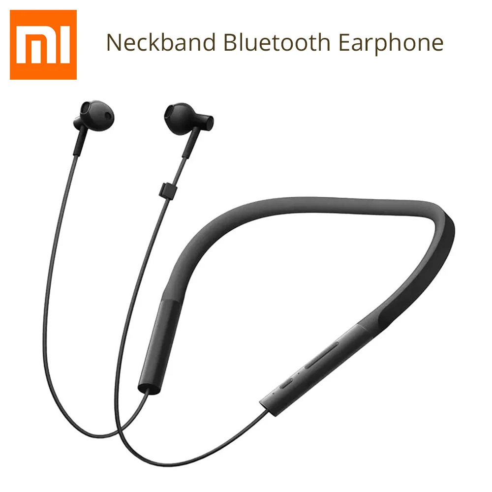

Xiaomi Bluetooth Neckband Earphones Youth Version Half-In-Ear Earplug Dynamic Headsets Volume Control Light Sports Headphones
