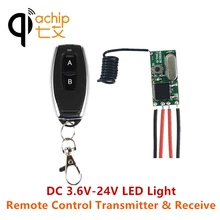QIACHIP 433 МГц универсальный пульт дистанционного управления DC 5 в 12 В 24 В мини светодиодный светильник реле приемника с 433,92 МГц передатчиком умный дом