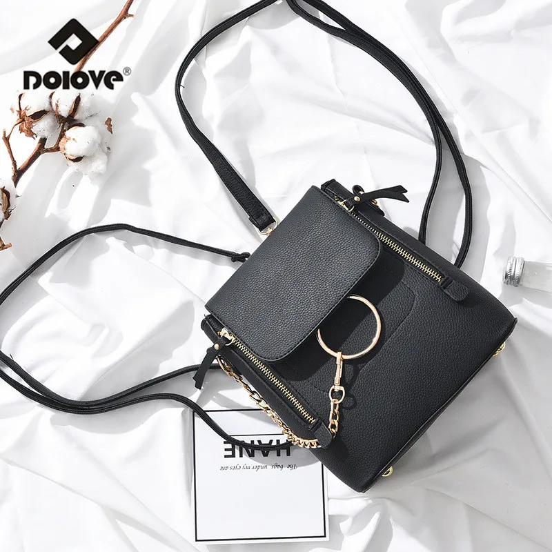 

2019 New Women Bags Shoulder Bag Backpack School Bag Fashion Casual Temperament Wild Simple PU Leather Travel Bag