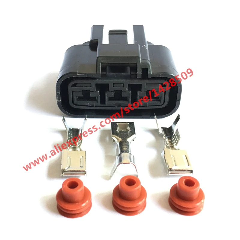 10 Sets Fan Socket Automotive Electrical Wire 3 Pin Power Cord Female