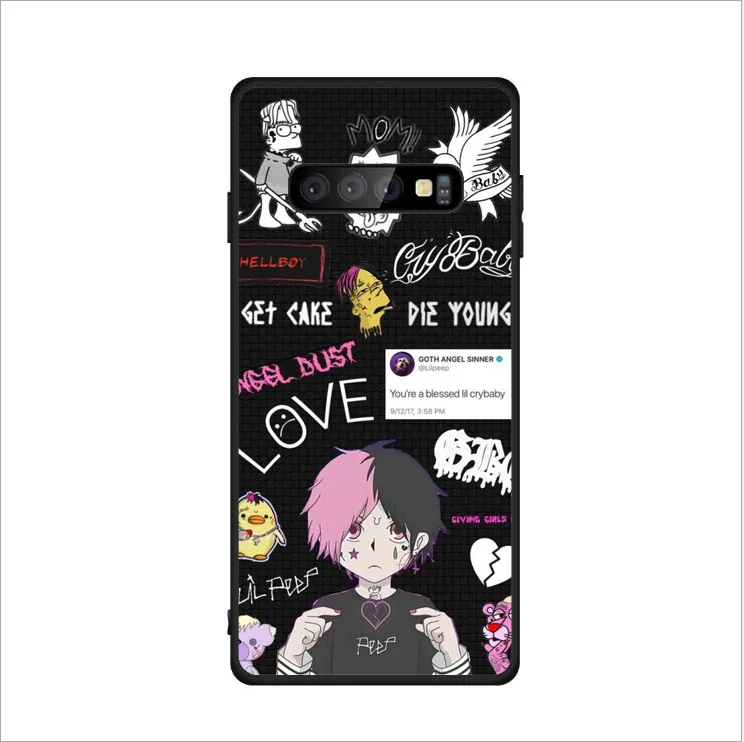 Черный силиконовый чехол Xxxtentacion и lil peep для Samsung Galaxy S7 Eedg S8 S9 Plus NOTE 8 9 S10 S20 Ultra