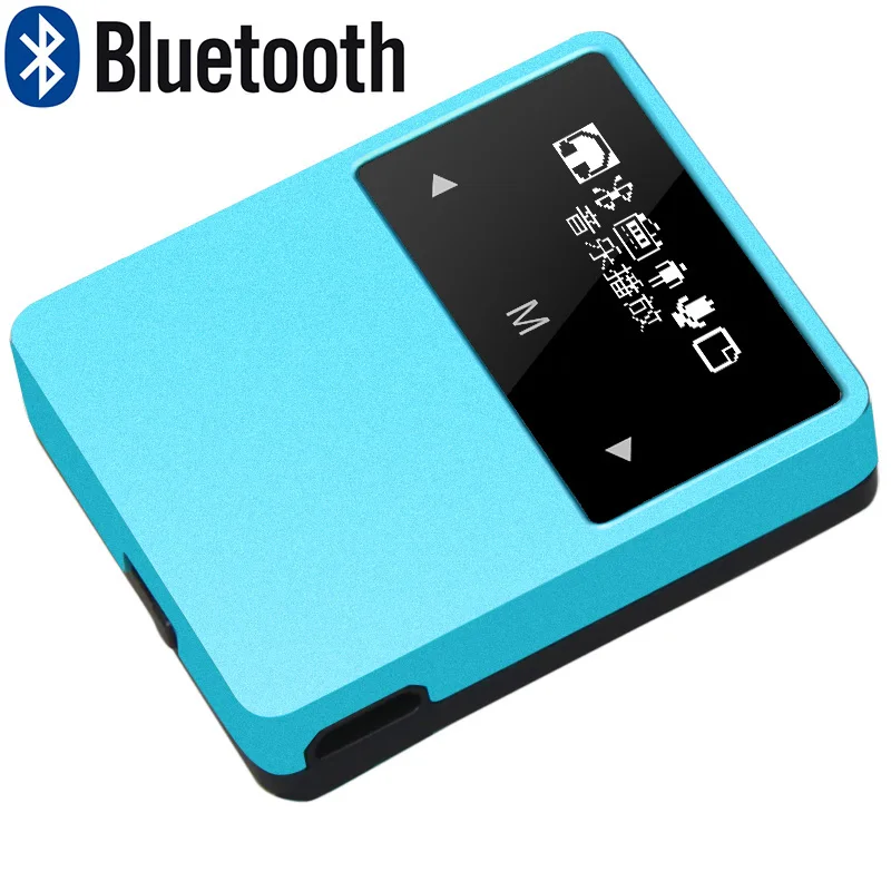 ONN X1 Mini clip metal MP3 Player Bluetooth Stereo Music Player Support Sport Pedometer FM Radio E-book digital voice recorder bluetooth-digital-audio-player