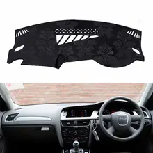 Для Audi A4 S4 Avant B9 фланель приборной панели крышки тире колодки коврик в машину козырек от солнца изготовленный на заказ