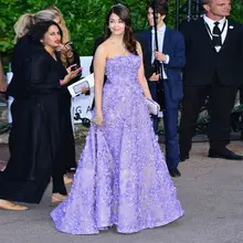 Mode Arabisch Celebrity Kleider Für Besondere Anlässe Lila Floral Applique Abendkleid 2016 Nahen Osten Luxus Formelle kleidung