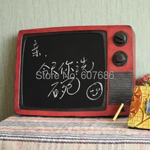 Старинная металлическая форма TV доски для записей настенный железная доска объявлений для кафе бар отель, магазин офис украшения для дома