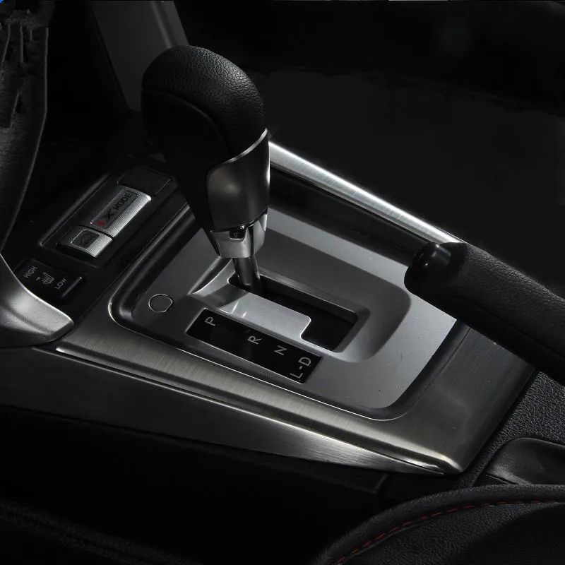 High Quality Car Gear Panel Stainless Steel Decorative Trim 3pcs For High Quality Car Gear Panel Stainless Steel Decorative Trim 3pcs For Subaru Forester Accessories 2017 2016 In Interior Mouldings From