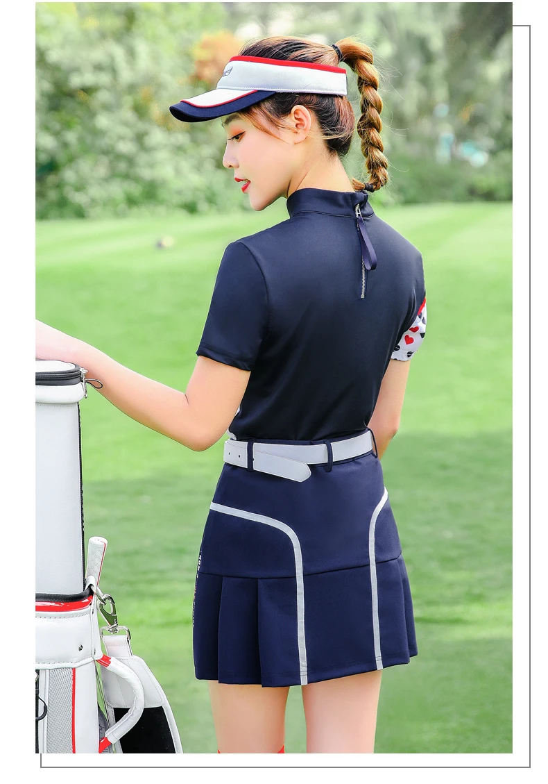 Горячая Распродажа! Pgm женская короткая юбка для гольфа эластичный тонкий костюм для гольфа летняя дышащая плиссированная юбка