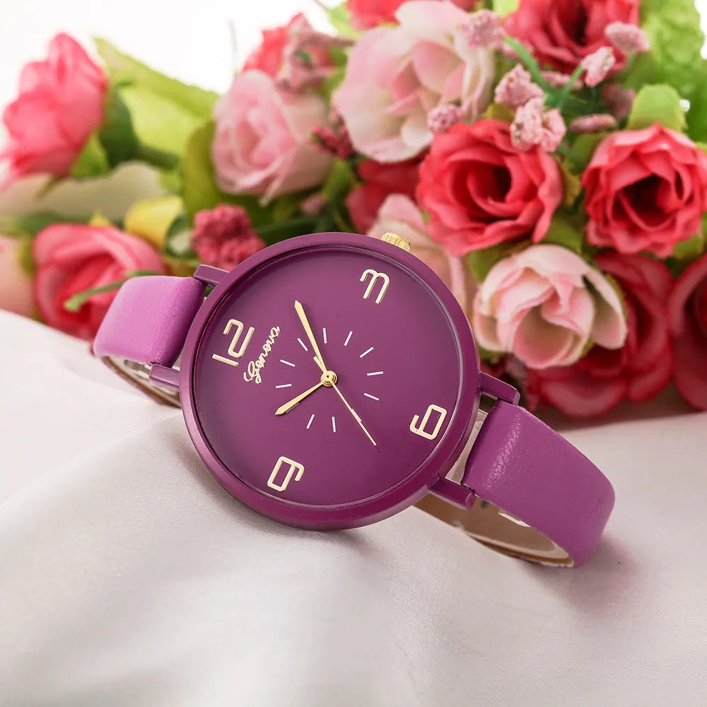 Gofuly МОДНЫЕ ЖЕНСКИЕ НАРЯДНЫЕ Часы повседневные кожаные женские кварцевые часы женские тонкие повседневные часы с ремешком Reloj Mujer 10 часов