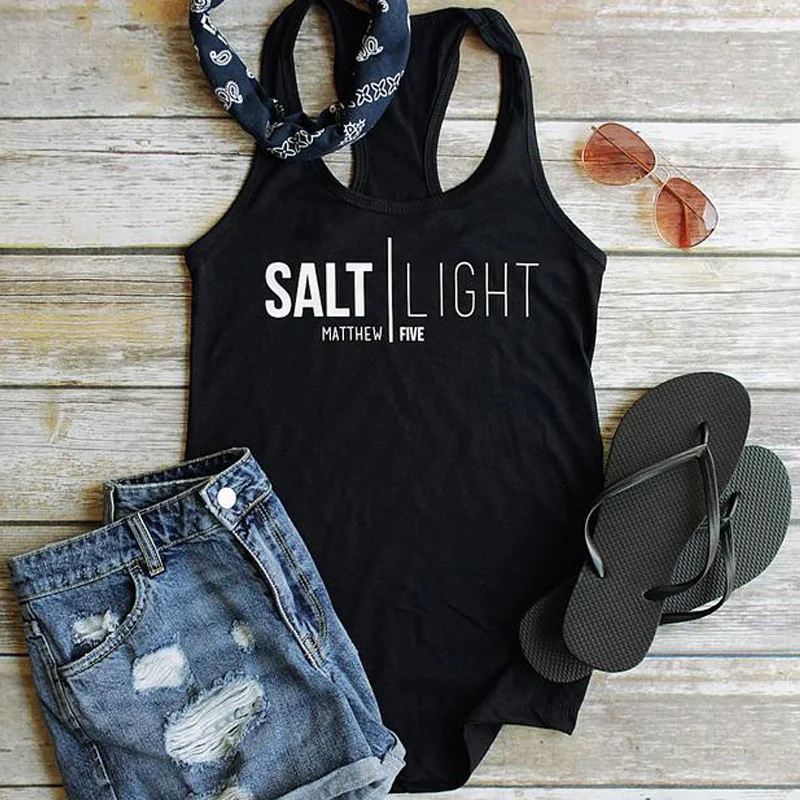 Vest Salt Light Matthew Five Tank Tops Sexy Women's Racerback Gym Workout Tanks Casual Summber Graphic Black Lady Yoga Tee Shirt | Женская