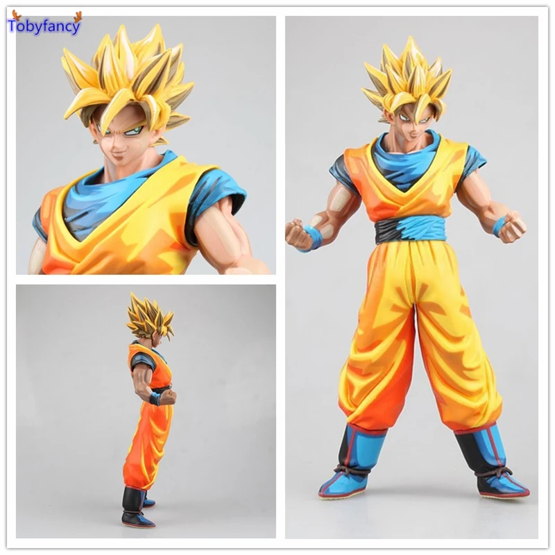 

Tobyfancy Dragon Ball Z Figures Tenkaichi Budokai Son Goku Comic Color Kakarotto Action Figure Toy PVC 27CM Super Saiyan Goku