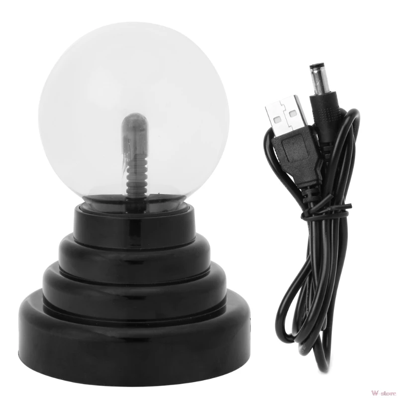 2018 новый стеклянный плазменный шар Горячая магия USB Сфера светильник с молнией внутри свет Вечерние черные База W-store Oct12_D