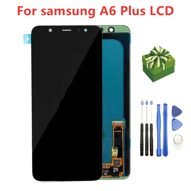 AMOLED ЖК-дисплей для samsung Galaxy A6 Plus A6+ A605 A605FD A6050F ЖК-дисплей сенсорный экран в сборе для samsung A6 Plus ЖК-дисплей
