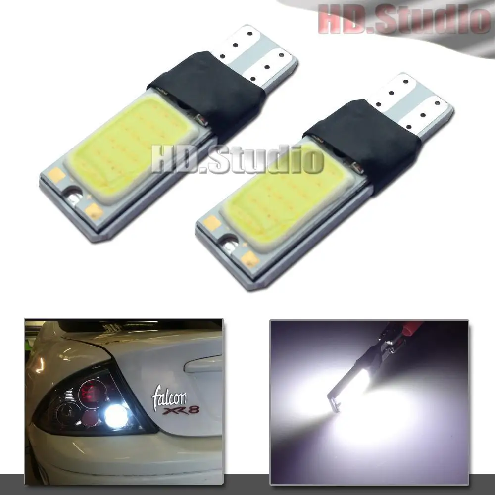 

2PCS White T10 T15 COB LED Bulbs For Car Backup Reverse Lights 912 920 921 906