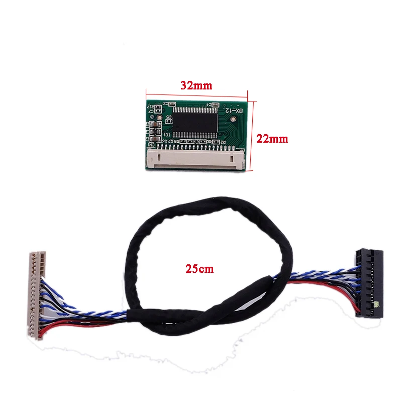 20 контактов LVDS поворот 41 контакт ttl порт стандартный 20pin 1ch 8 бит LVDS вход 41pin ttl выход плата адаптера конвертер LM150X05 LM151X2