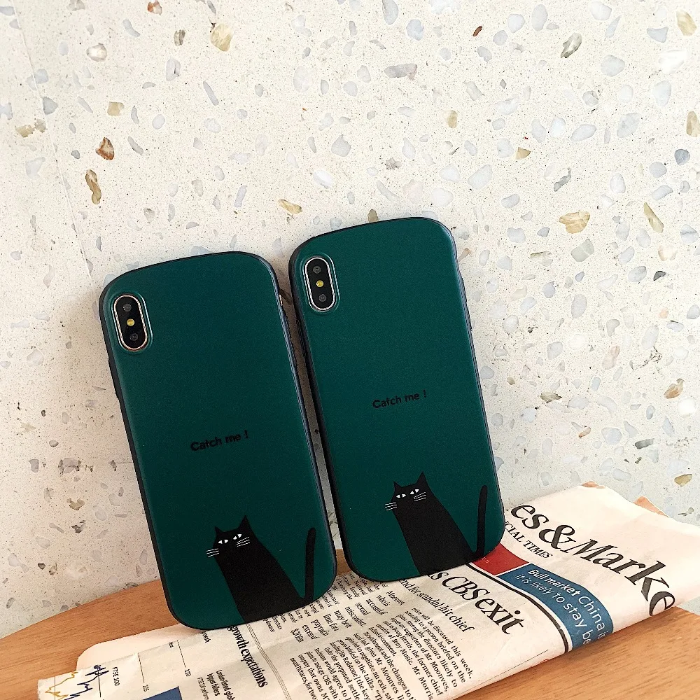 Ретро кошка для iPhone 6 6s 6plus plus 7 8 7plus8plus чехол X xs xr xsmax анти-осень arc телефона |