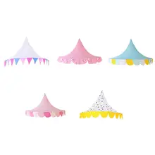 Детские палатки teepee детский игровой домик хлопковая кровать палатка навес складная кроватка палатка Детская комната Декор подарки на день рождения фотографии реквизит