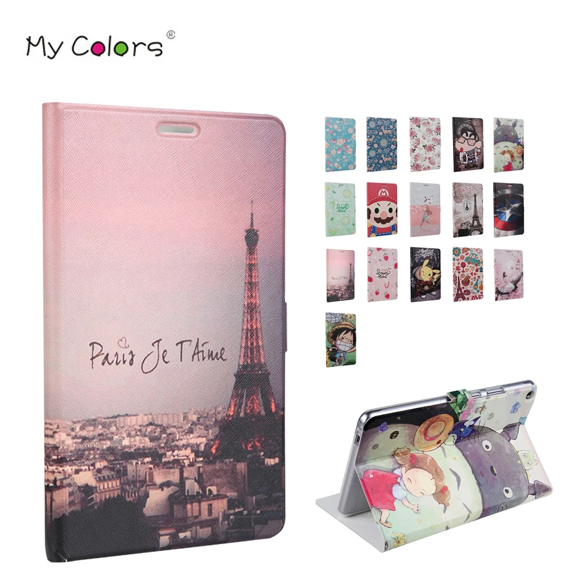 

MediaPad T3 8'' PU Leather Case Cover Slim Protective Stand For Huawei Mediapad T3 8.0 KOB-L09 KOB-W09 Smart Magnet Tablet Skin