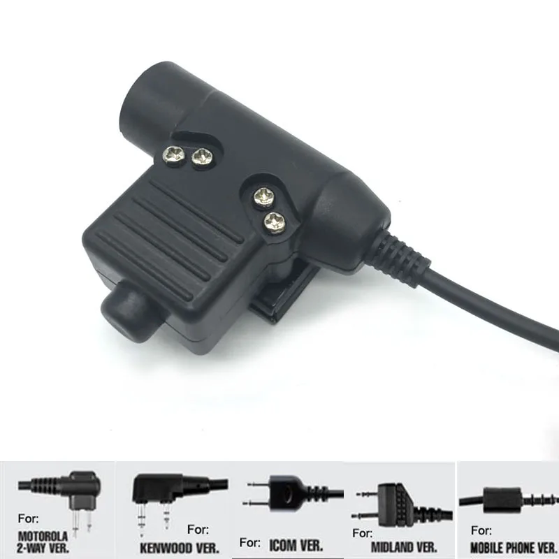 Военная Униформа Z Тактический U 94 гарнитура 94/PTT адаптер для BaoFeng KENWOOD ICOM Midland Motorola