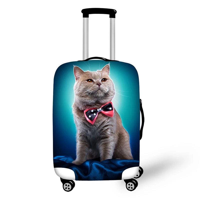 Pet cat pattern Elastic Luggage Protective Cover Zipper Suit For 18-30 inch Trunk Case Travel Suitcase Covers Bags