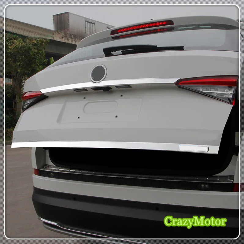 

stainless Rear Trunk Tail Gate Trim Cover Molding Garnish For Skoda Kodiaq 2017 2018