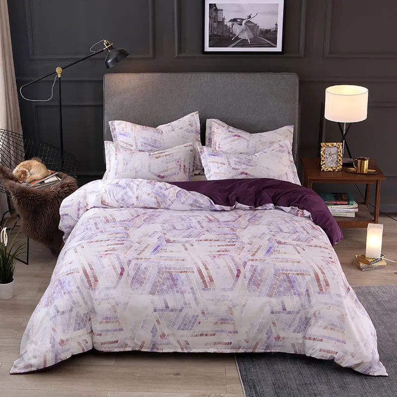 Geometric Mosaic Duvet Cover Gradient Texture Pattern Pixel