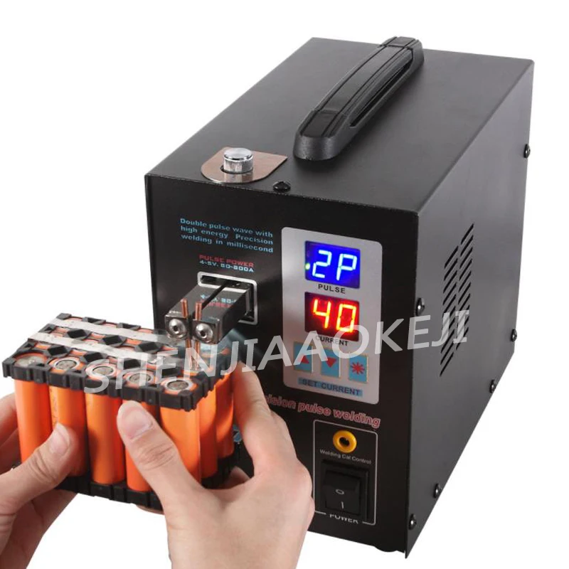 

737G battery spot welder AC110V/220V Dual mode foot battery spot welder Double pulse double display battery welding machine