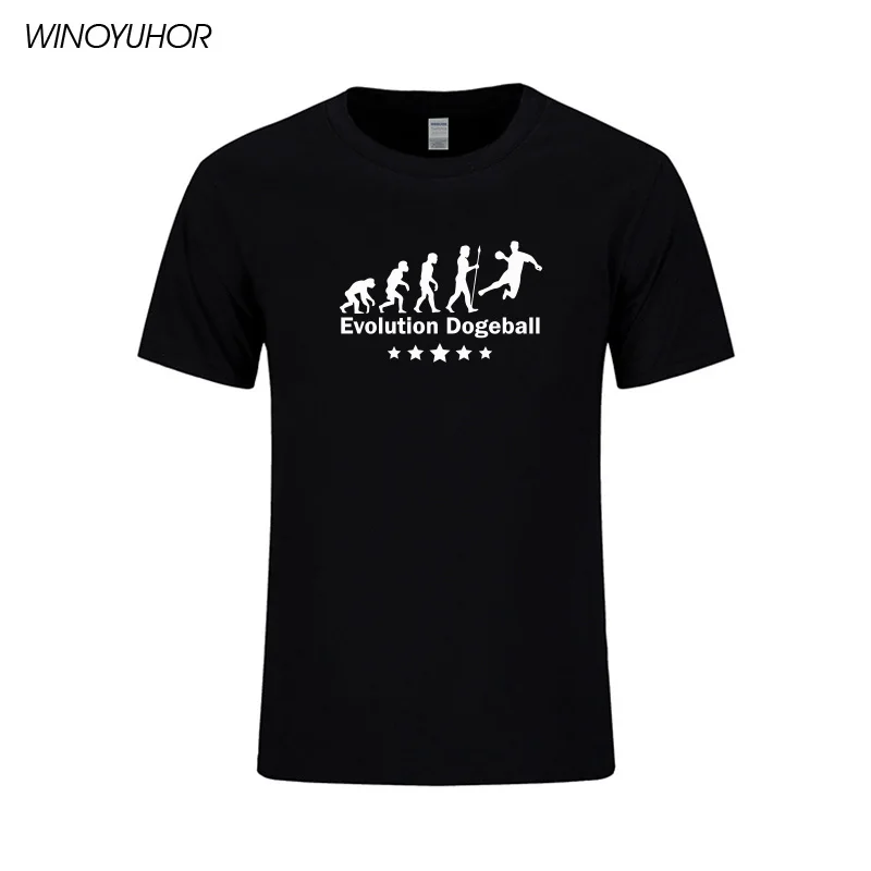 Футболка Dodgeball Evolution мужская с забавным принтом повседневная тенниска из хлопка