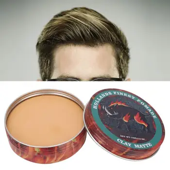 

100g Men Matte Long Lasting Hair Styling Clay Moisturizing Natural Modeling Hair Pomade Wax Hair Tools