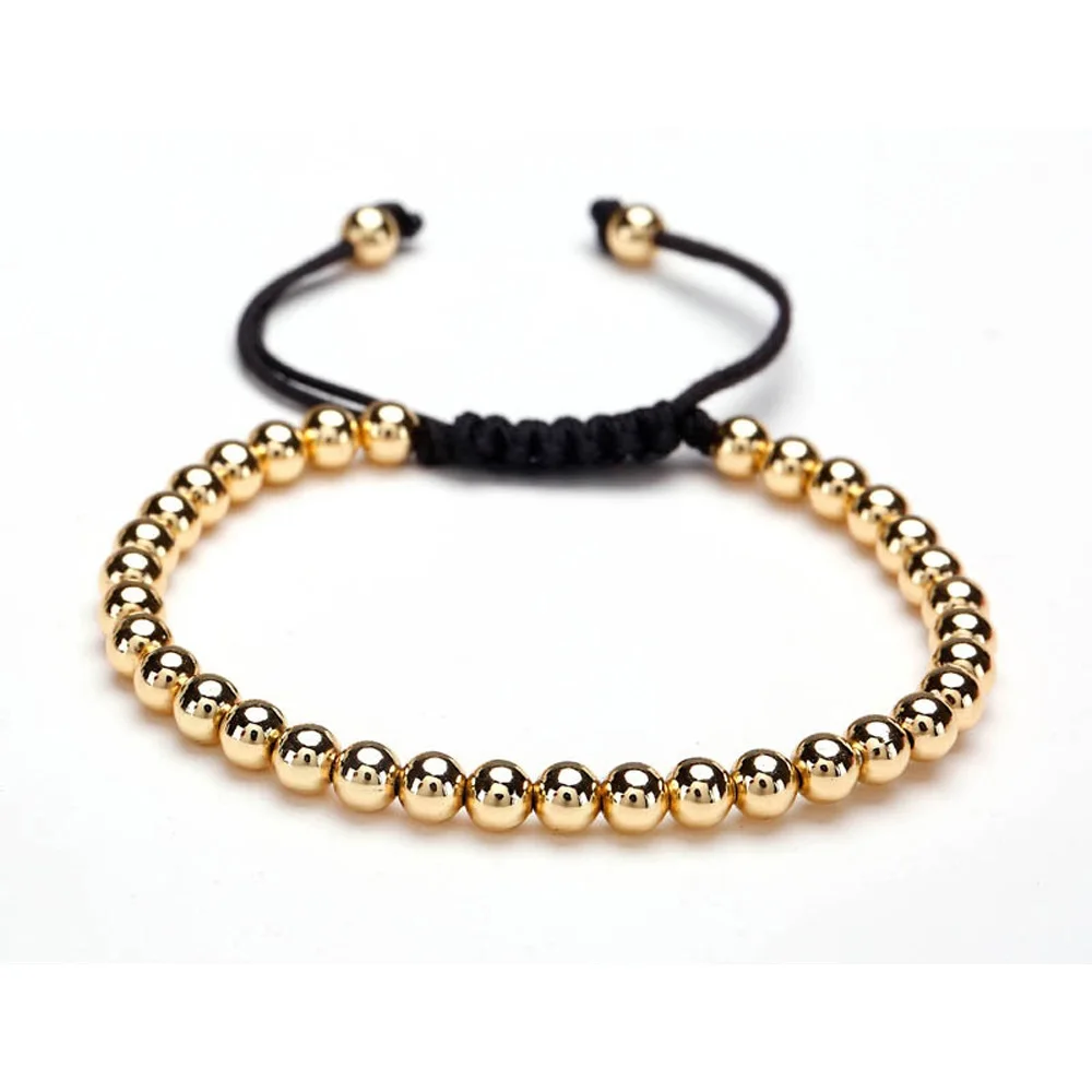 

Simple adjustable macrame bracelet charm Brand Anil Arjandas Stainless Steel Beads Braiding Macrame Bracelet For lovers' Jewelry