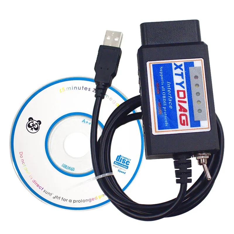 Новейший PIC18F25K80+ FTDI чип ELM327 V1.5 USB Переключатель ELM 327 HS CAN/MS CAN для Forscan OBD2 диагностический инструмент сканер кода