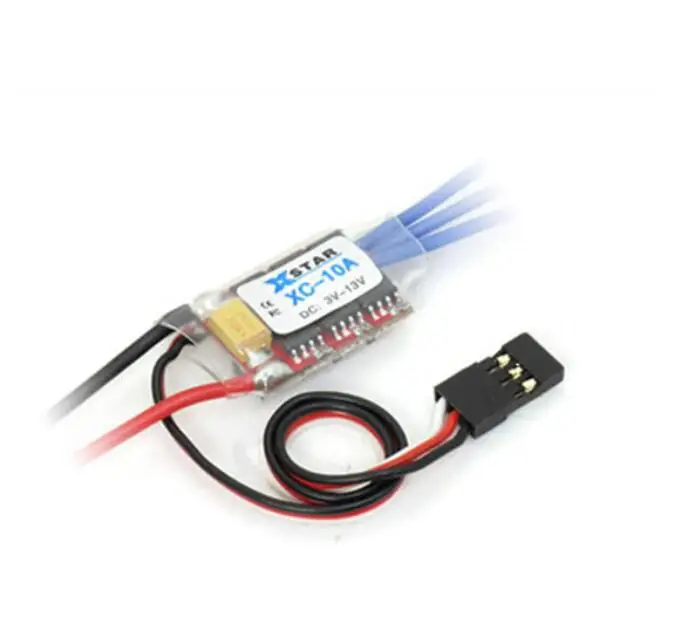 

XC-10A RC Hobby Mini-q Mini-z car Brushless ESC 10A 1-2S 8g Electronic Speed Controller Dual-way Forward Reverse Brake Modes