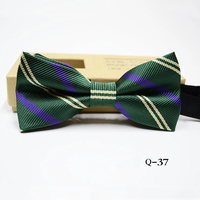 OnnPnnQ Fashion New Men Bow Tie Plaid Striped Solid Adjust Remove Neck Business Wedding Party Bowties Clothes Decoration | Аксессуары