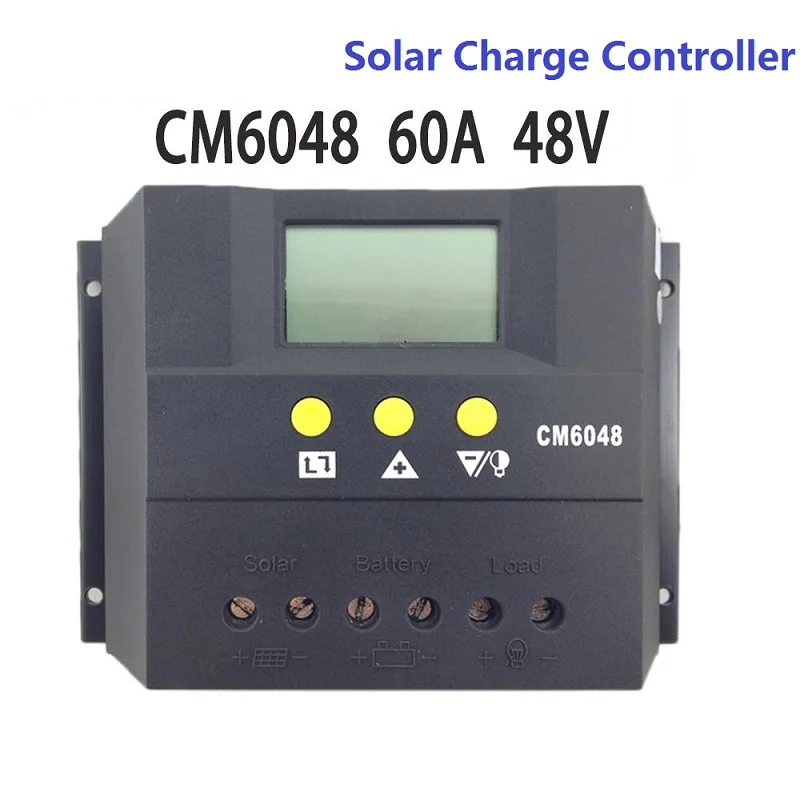 

LCD Display CM6048 60A 48V PWM Solar Charge Controller/Solar Regulator