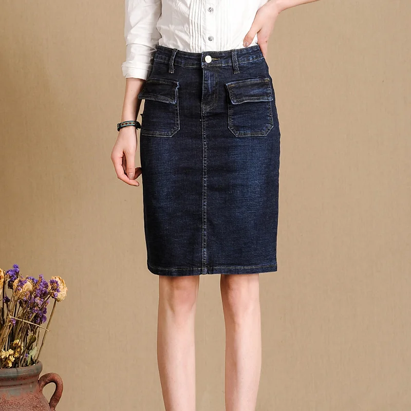 Full Sizes XXS 7XL Denim Skirt Women Summer 2017 Casual Slim Pencil